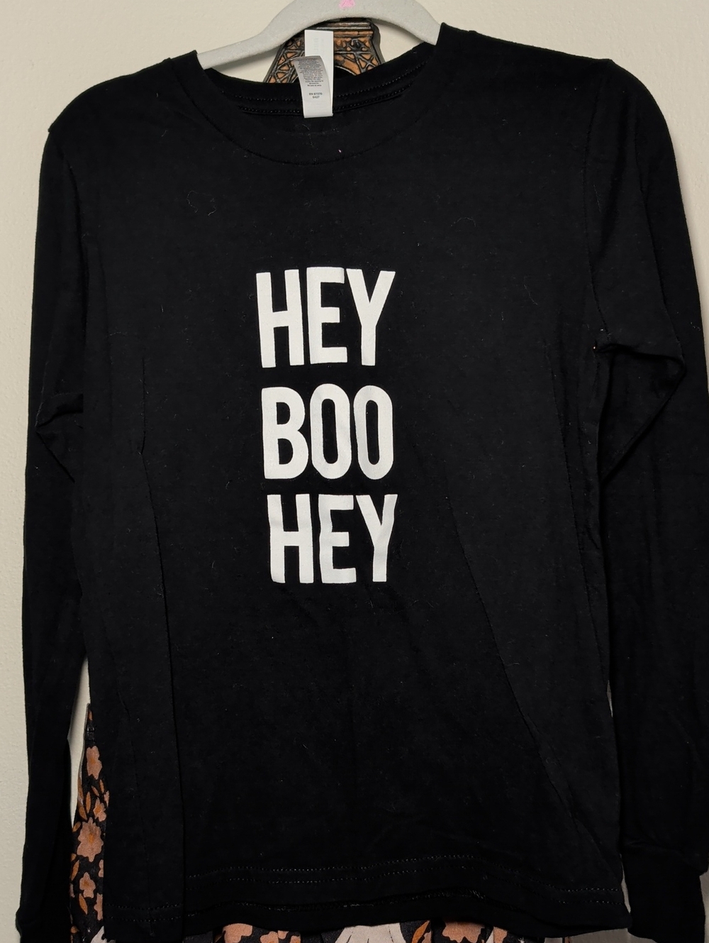 Halloween Skirt + T-Shirt Set - Hey Boo Hey Shirt + Floral Ghost Skirt Size 6 - Picture 2 of 8